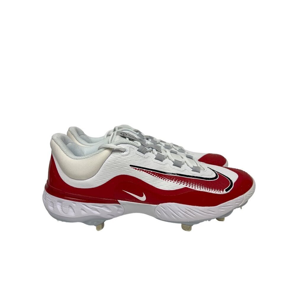 NEW! Nike Alpha Huarache Elite 4 Low Red White Baseball Cleats Men's Size 14